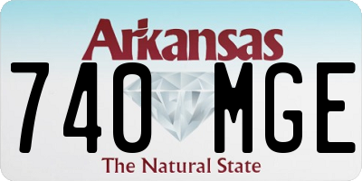 AR license plate 740MGE
