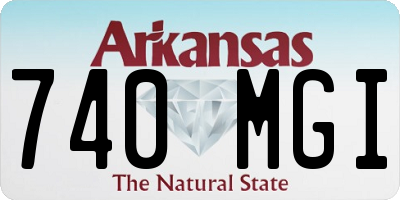 AR license plate 740MGI