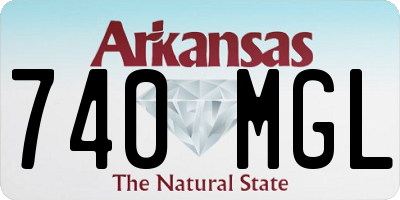 AR license plate 740MGL