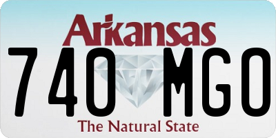 AR license plate 740MGO