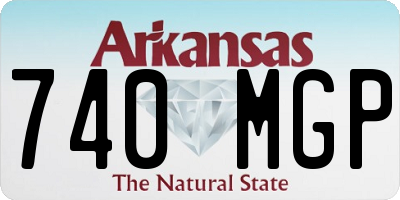 AR license plate 740MGP
