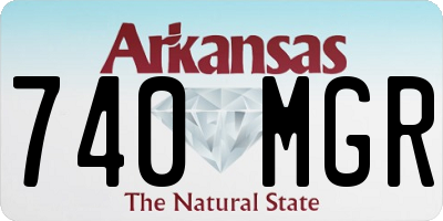 AR license plate 740MGR