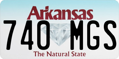 AR license plate 740MGS