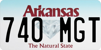 AR license plate 740MGT