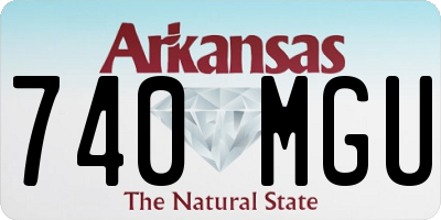 AR license plate 740MGU