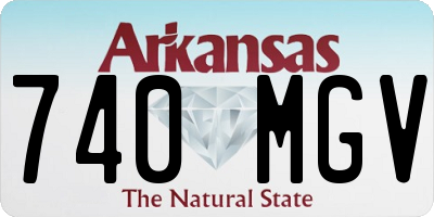 AR license plate 740MGV