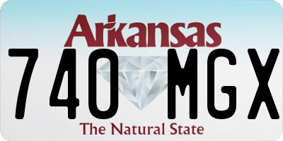 AR license plate 740MGX