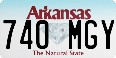 AR license plate 740MGY