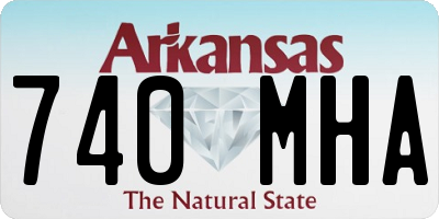 AR license plate 740MHA