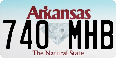 AR license plate 740MHB