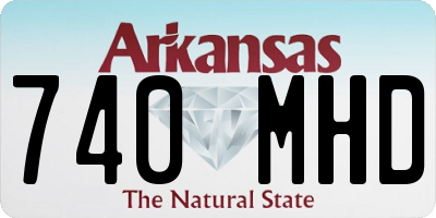 AR license plate 740MHD
