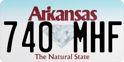 AR license plate 740MHF