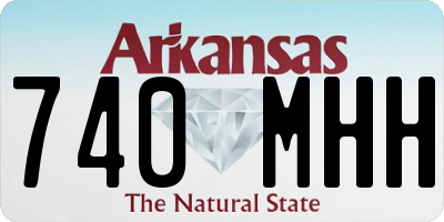 AR license plate 740MHH