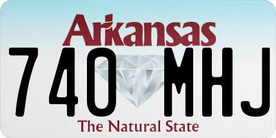 AR license plate 740MHJ