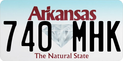AR license plate 740MHK