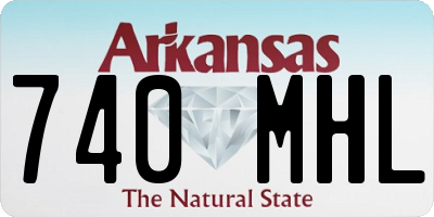 AR license plate 740MHL