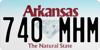AR license plate 740MHM