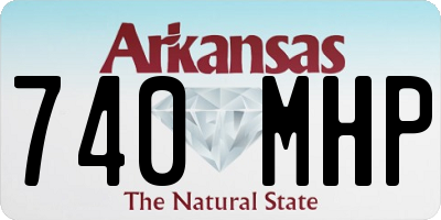 AR license plate 740MHP
