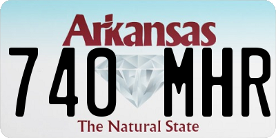 AR license plate 740MHR