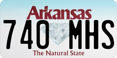 AR license plate 740MHS