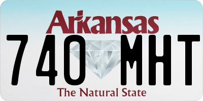 AR license plate 740MHT