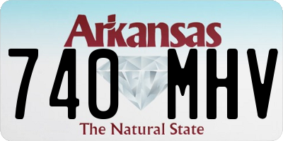 AR license plate 740MHV