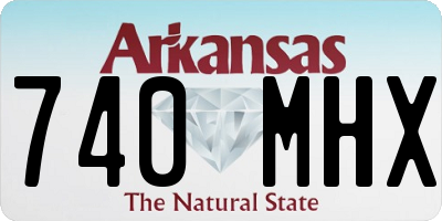 AR license plate 740MHX