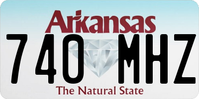 AR license plate 740MHZ