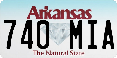 AR license plate 740MIA