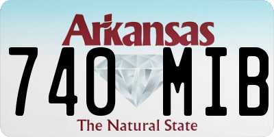 AR license plate 740MIB