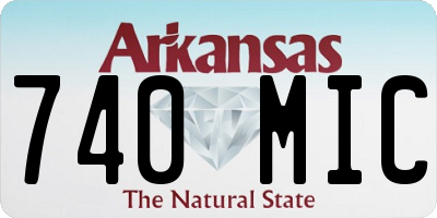 AR license plate 740MIC