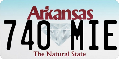 AR license plate 740MIE
