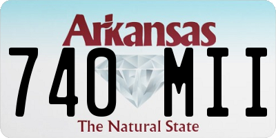 AR license plate 740MII