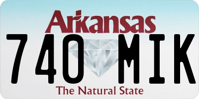AR license plate 740MIK