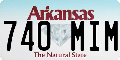 AR license plate 740MIM