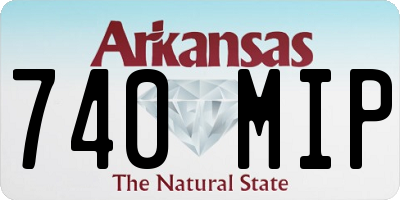AR license plate 740MIP