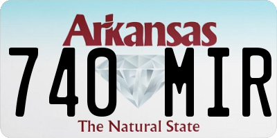 AR license plate 740MIR