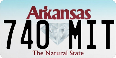 AR license plate 740MIT
