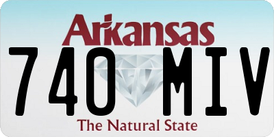AR license plate 740MIV
