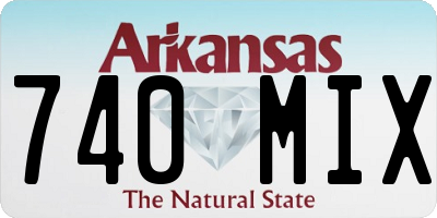 AR license plate 740MIX