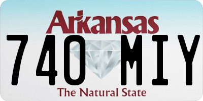 AR license plate 740MIY