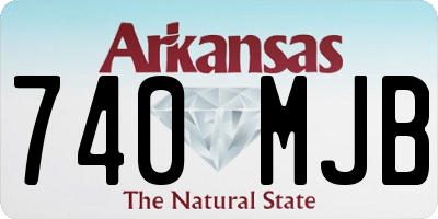 AR license plate 740MJB