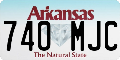 AR license plate 740MJC