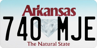 AR license plate 740MJE