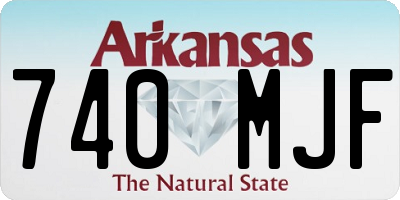 AR license plate 740MJF