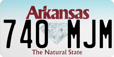 AR license plate 740MJM