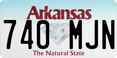 AR license plate 740MJN