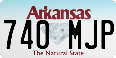 AR license plate 740MJP