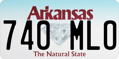 AR license plate 740MLO