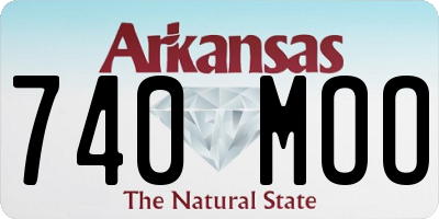 AR license plate 740MOO